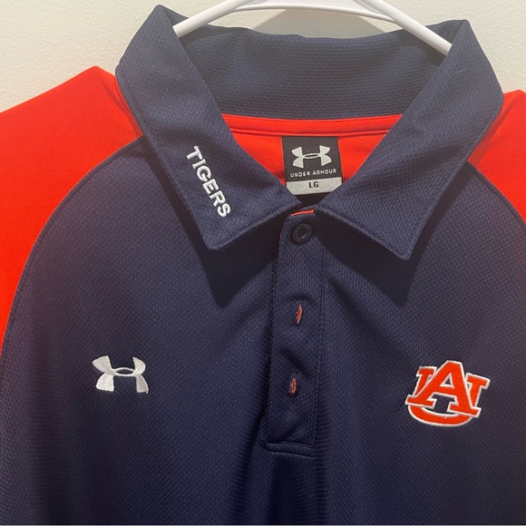 Under Armour large Auburn long sleeved polo - Picture 2 of 6